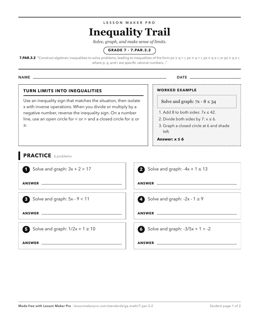 Preview of the 7.PAR.3.2 printable worksheet
