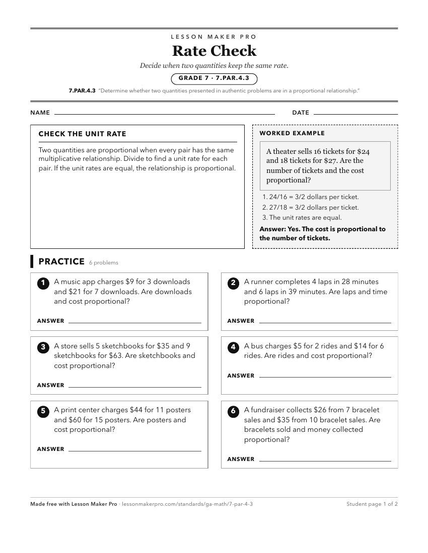 Preview of the 7.PAR.4.3 printable worksheet