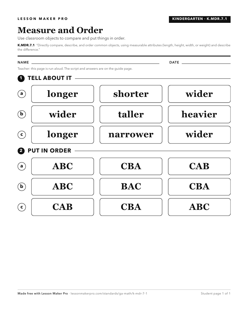 Preview of the K.MDR.7.1 printable worksheet