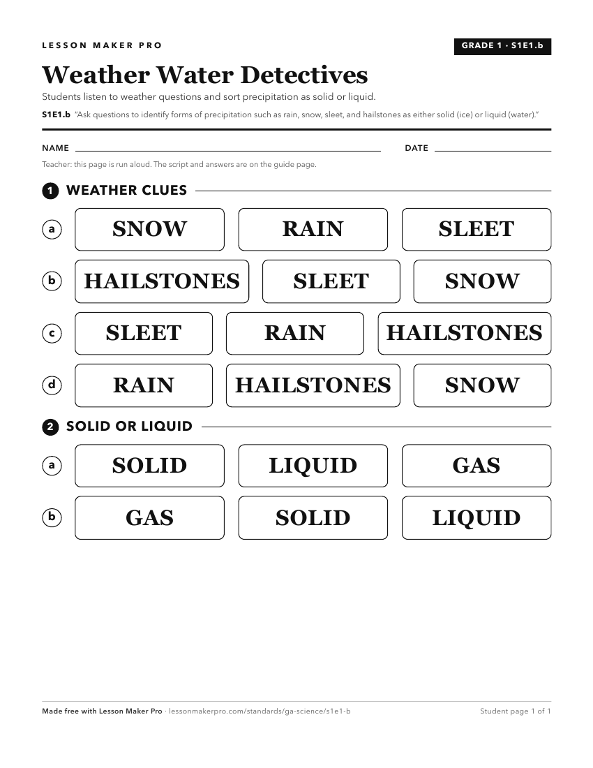 Preview of the S1E1.b printable worksheet
