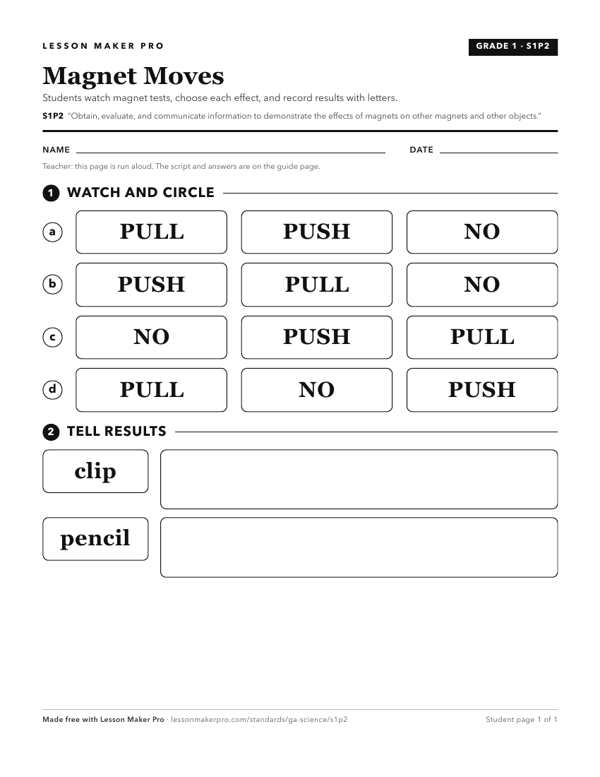Preview of the S1P2 printable worksheet