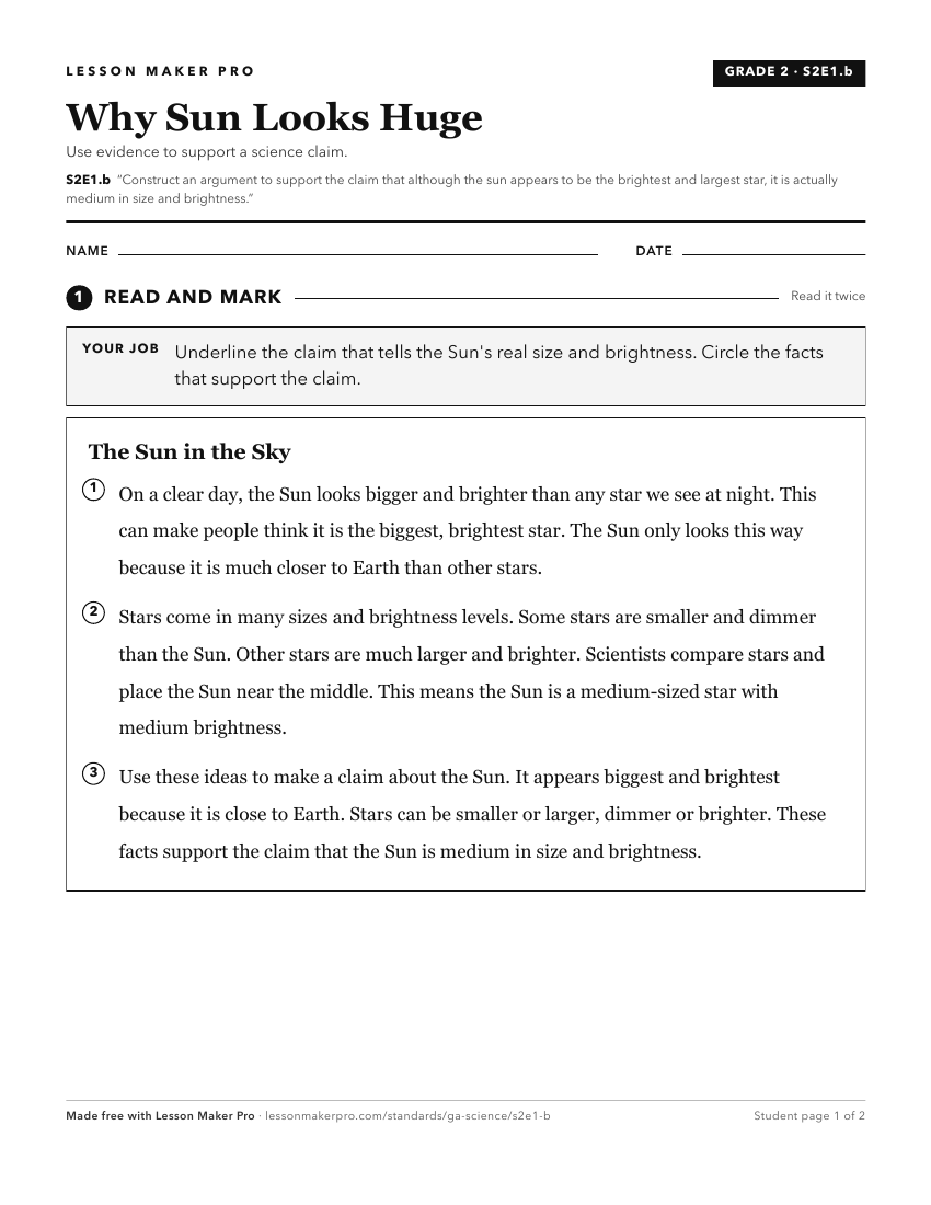 Preview of the S2E1.b printable worksheet