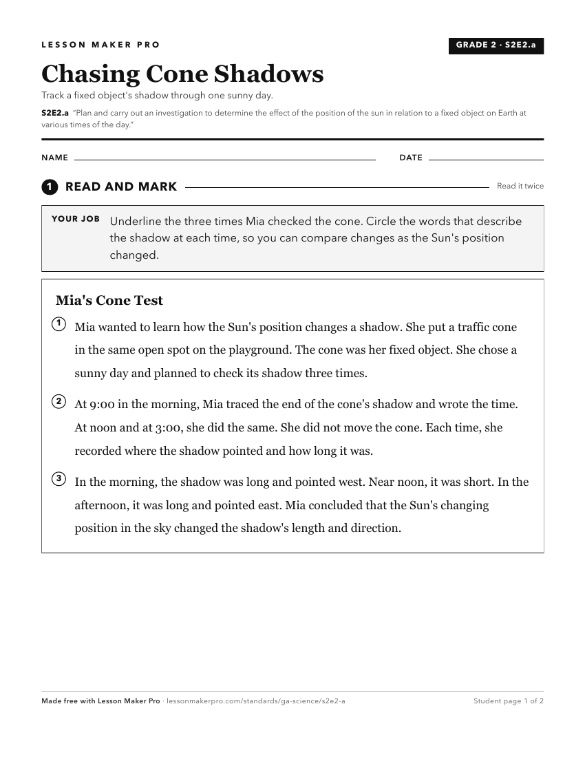 Preview of the S2E2.a printable worksheet