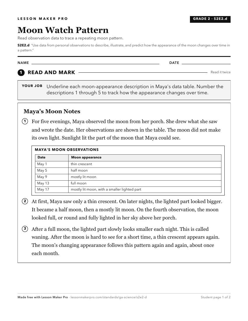 Preview of the S2E2.d printable worksheet