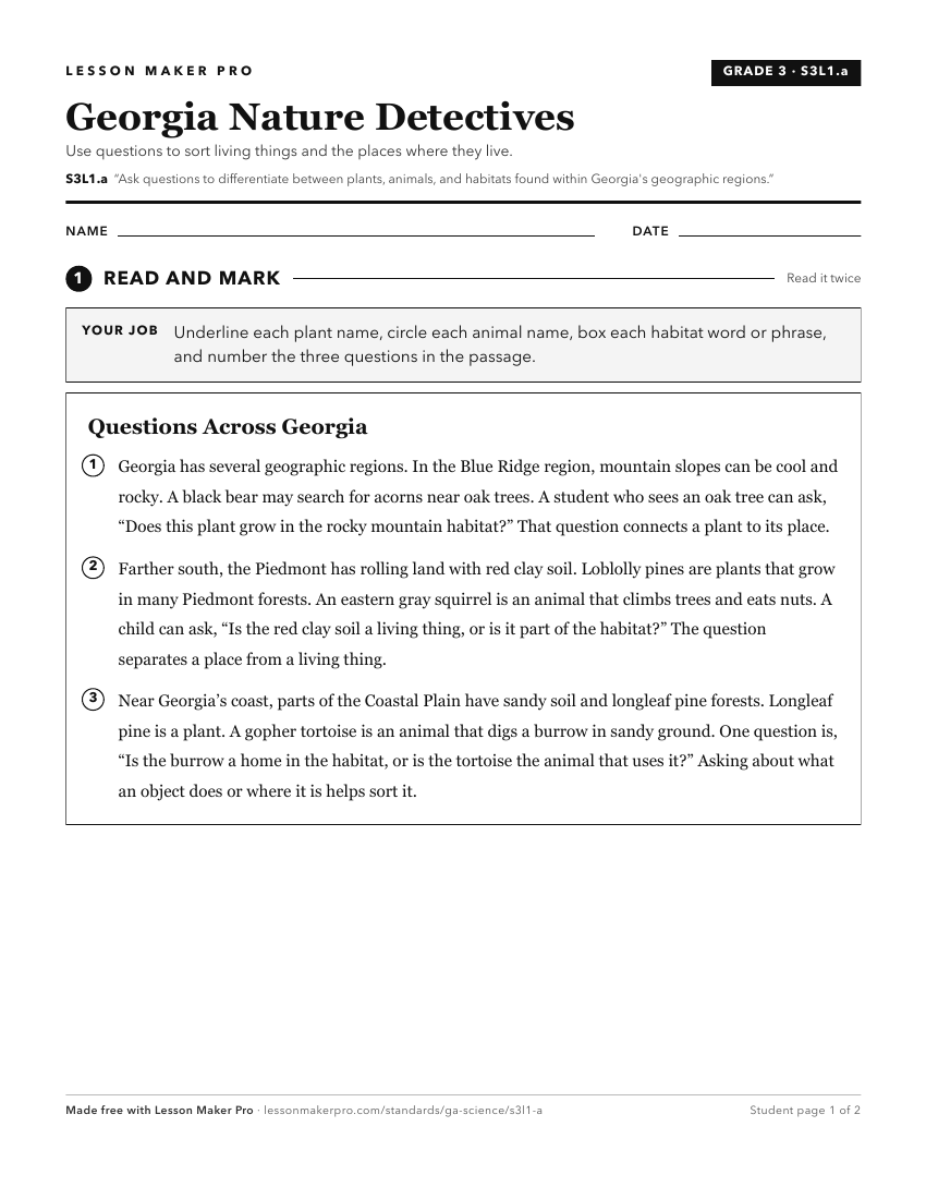 Preview of the S3L1.a printable worksheet
