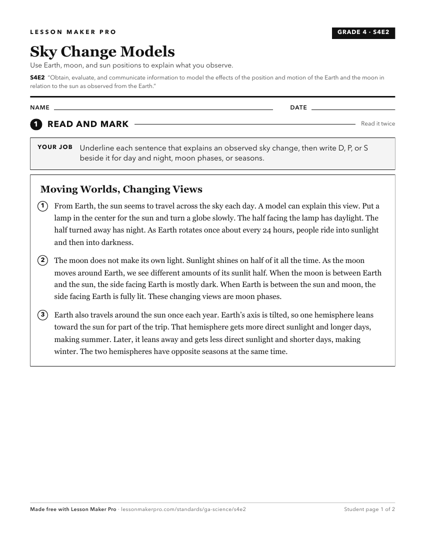 Preview of the S4E2 printable worksheet