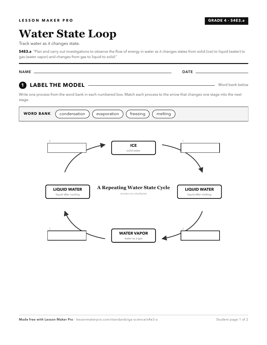 Preview of the S4E3.a printable worksheet