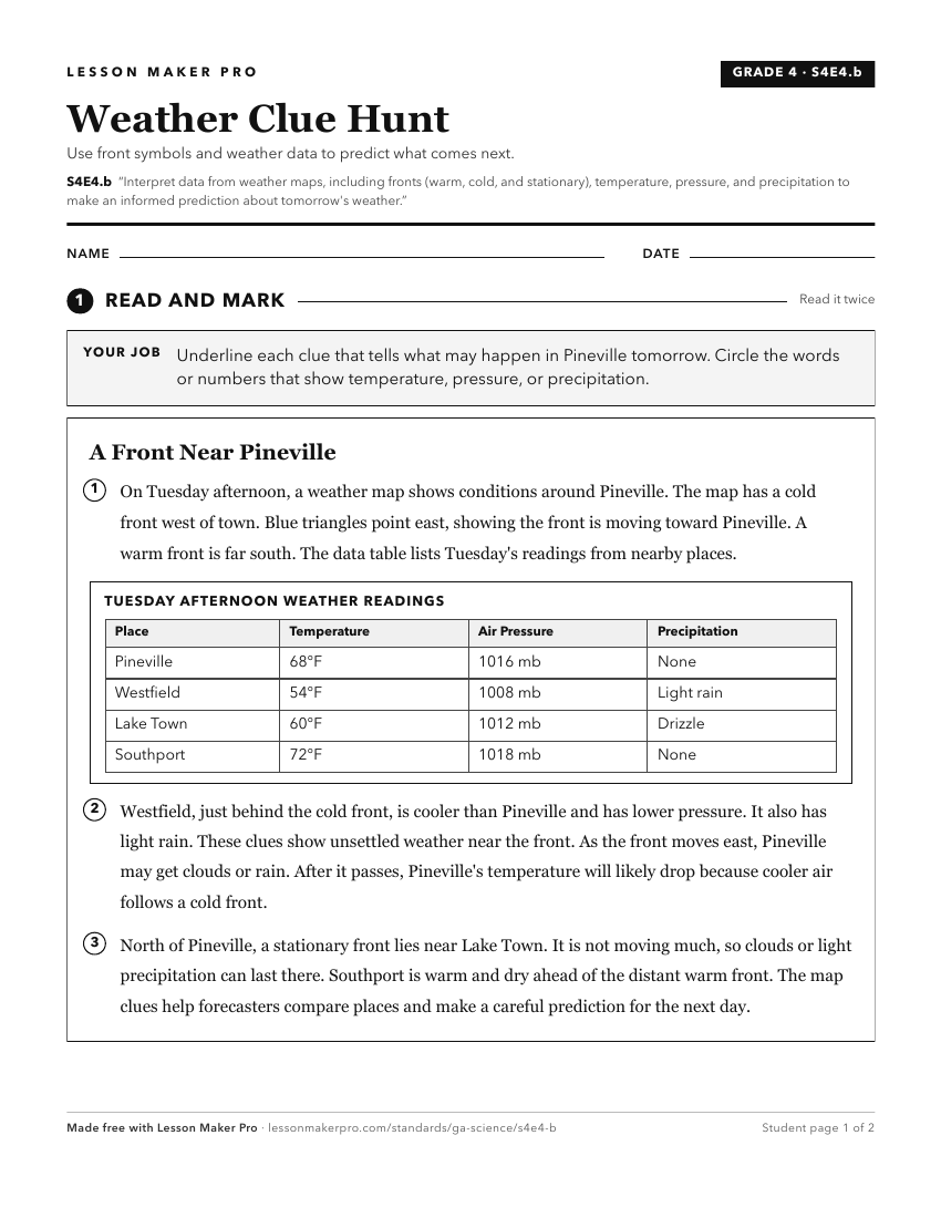 Preview of the S4E4.b printable worksheet