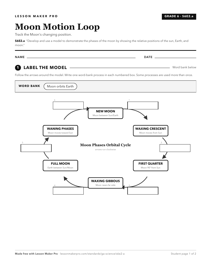 Preview of the S6E2.a printable worksheet