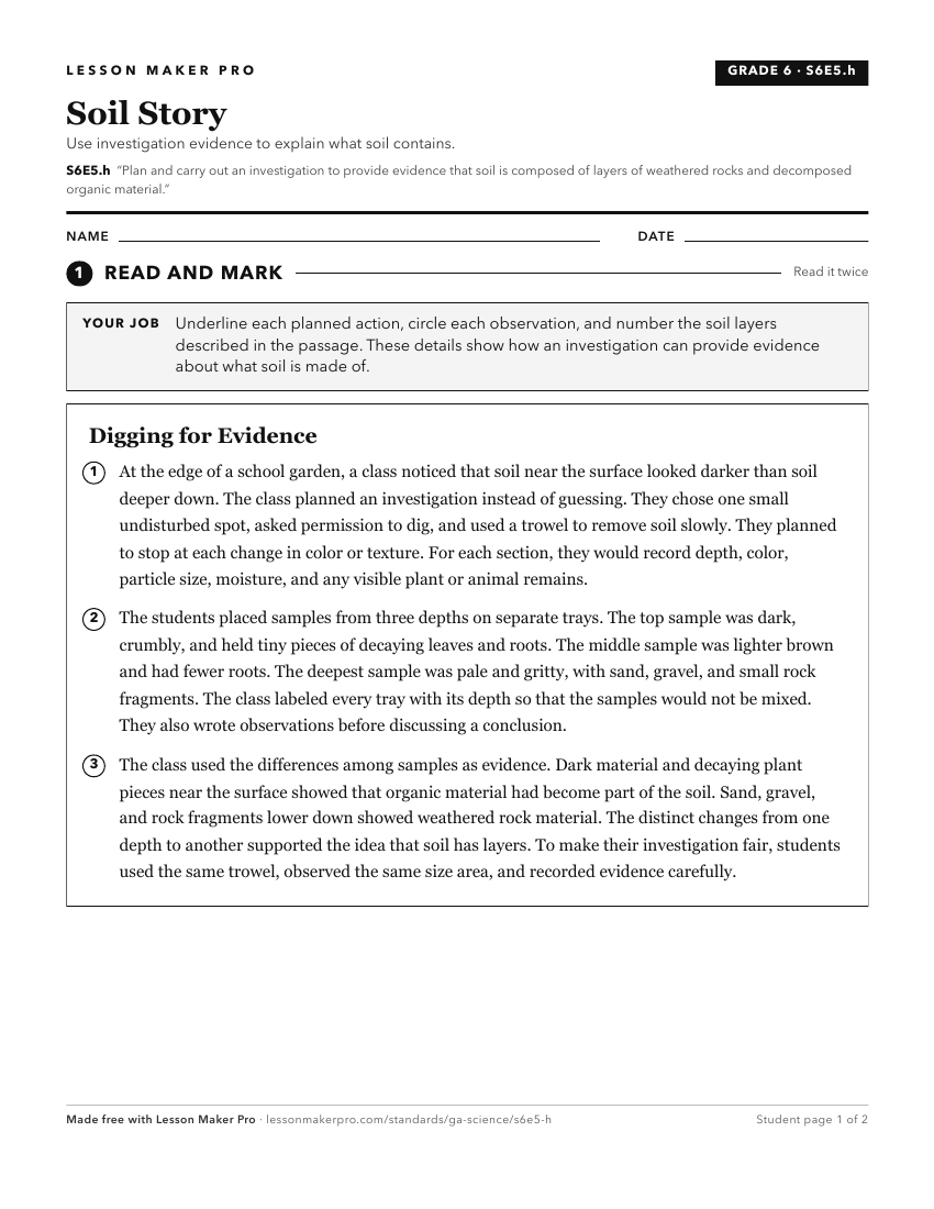 Preview of the S6E5.h printable worksheet