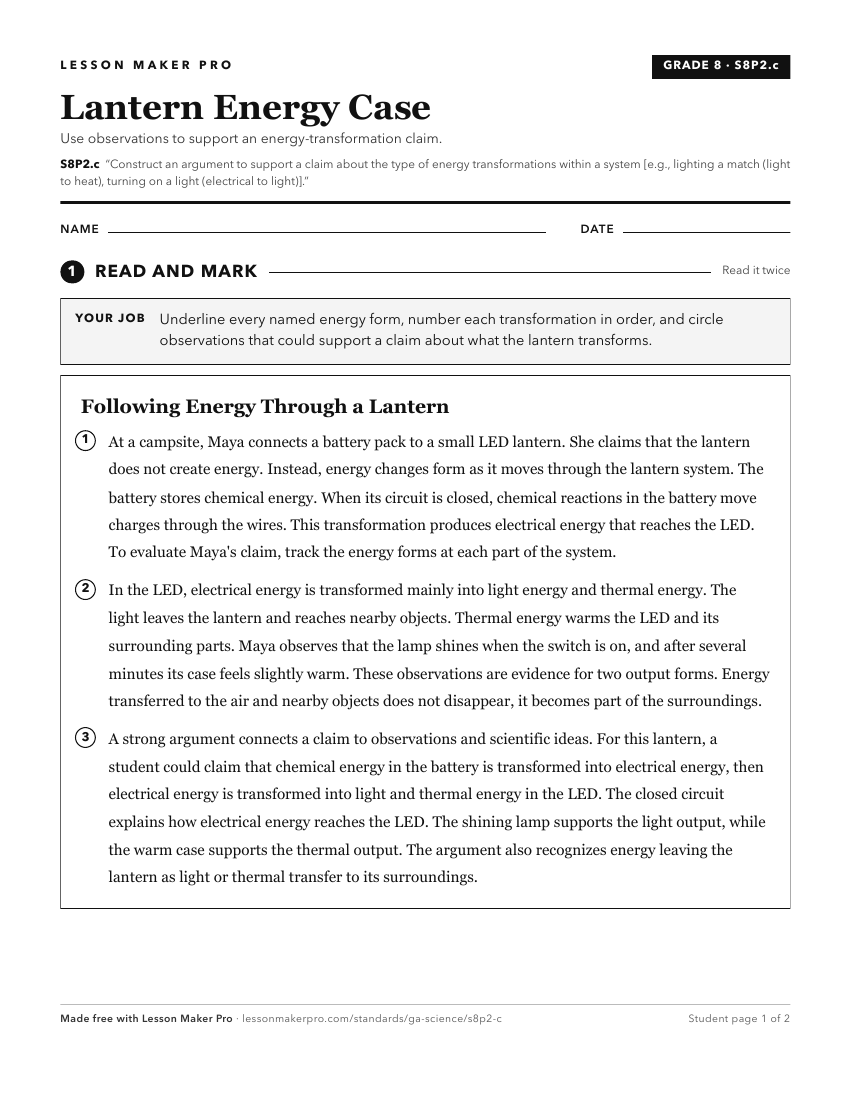 Preview of the S8P2.c printable worksheet