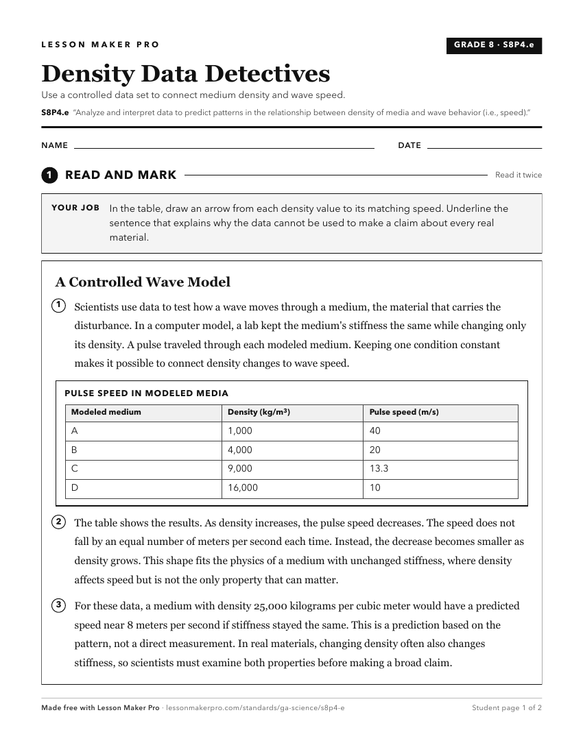 Preview of the S8P4.e printable worksheet