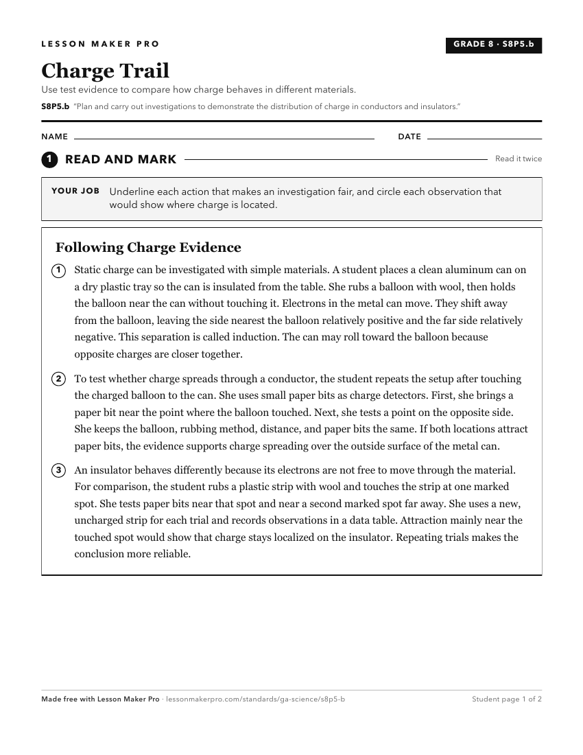Preview of the S8P5.b printable worksheet