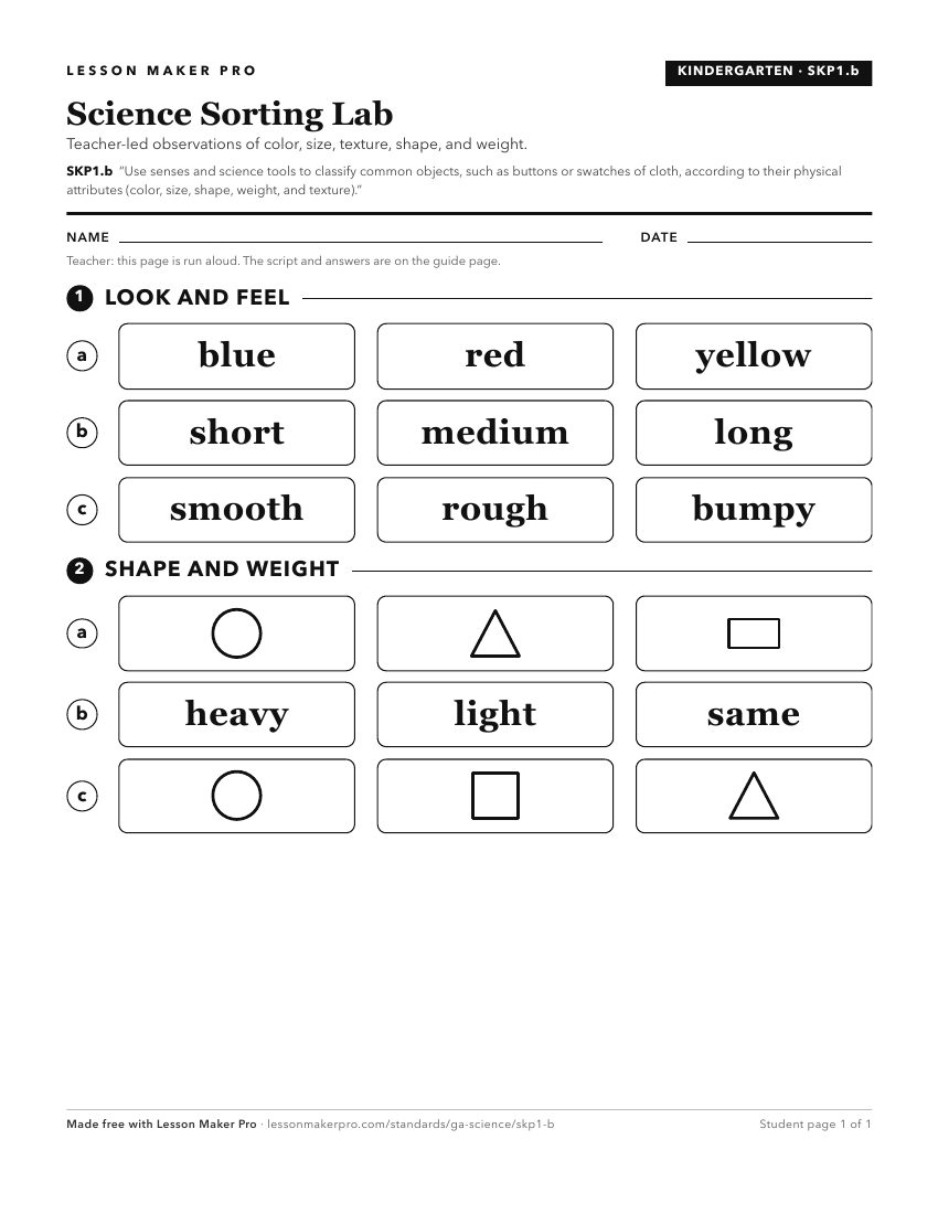 Preview of the SKP1.b printable worksheet