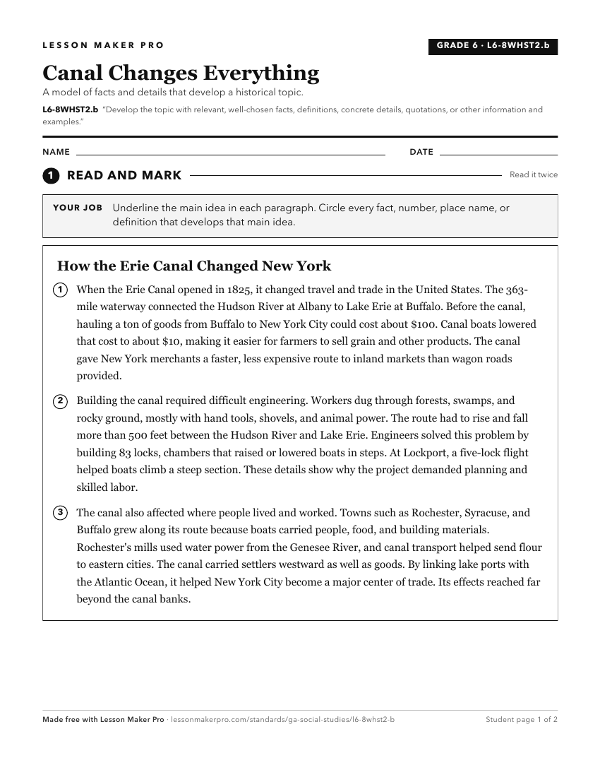 Preview of the L6-8WHST2.b printable worksheet