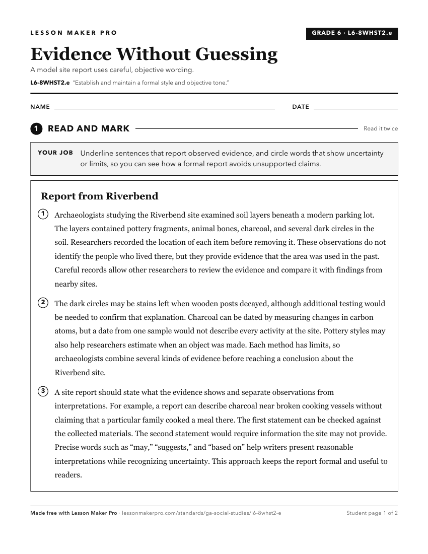 Preview of the L6-8WHST2.e printable worksheet