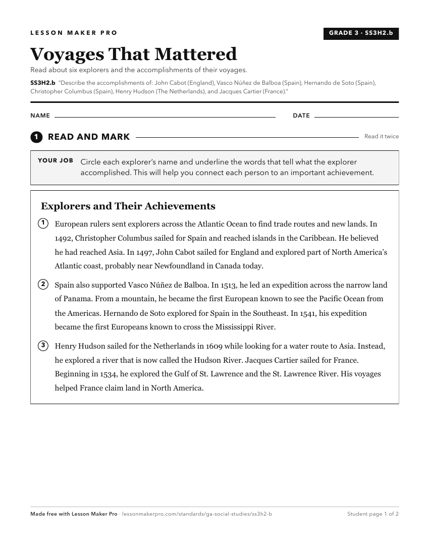 Preview of the SS3H2.b printable worksheet