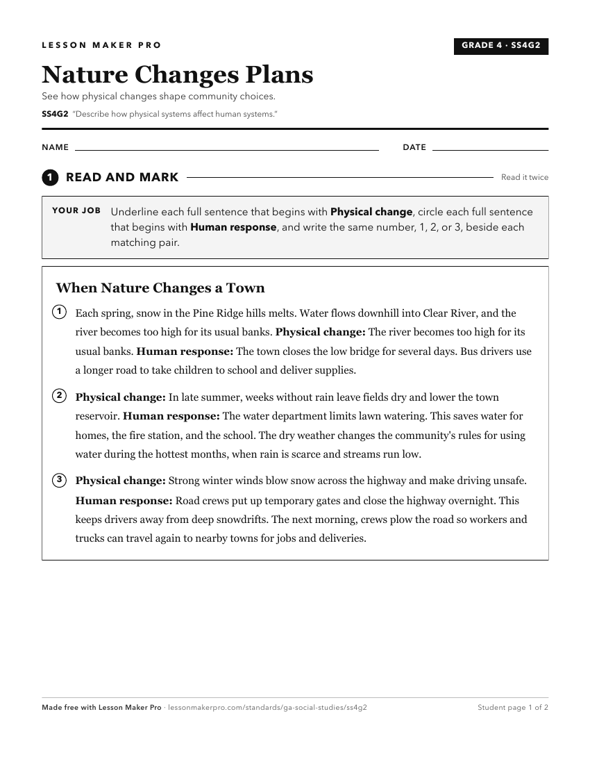 Preview of the SS4G2 printable worksheet