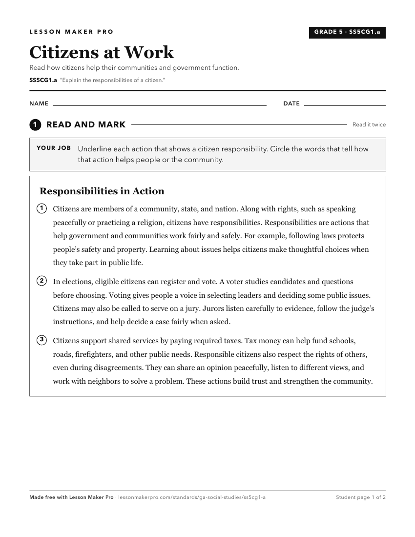 Preview of the SS5CG1.a printable worksheet