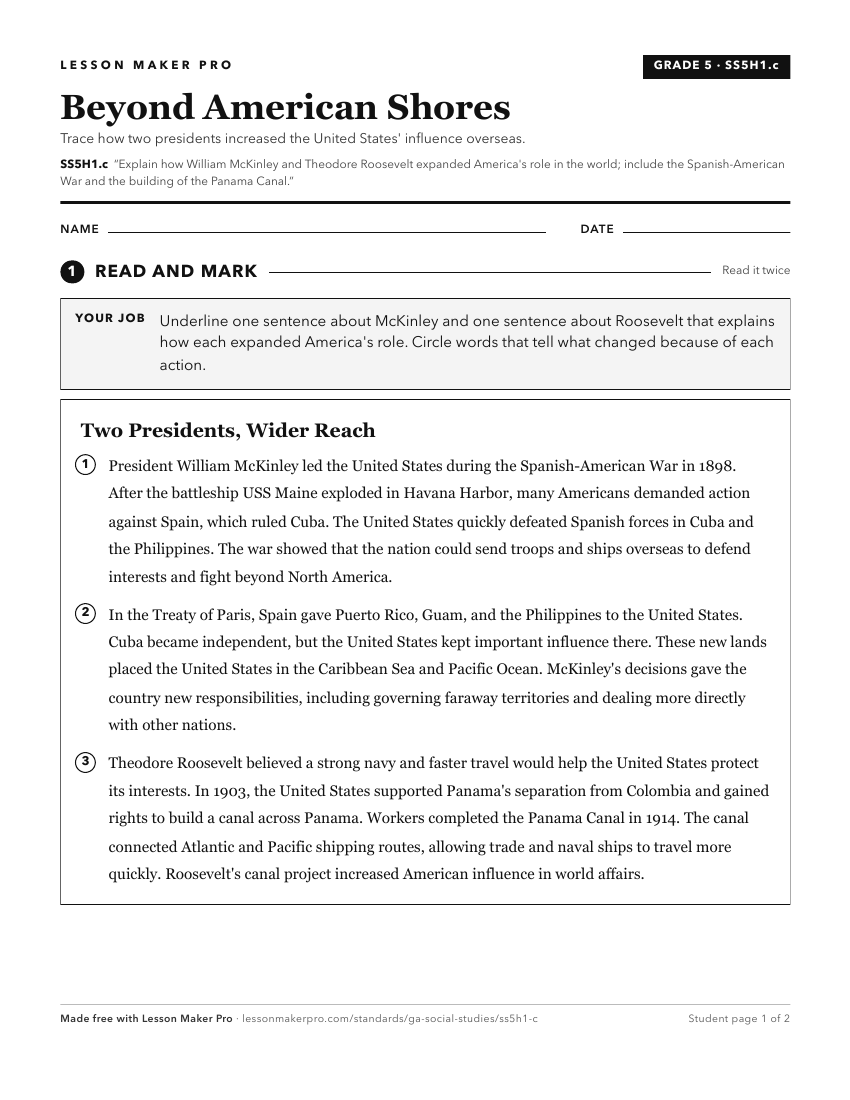 Preview of the SS5H1.c printable worksheet