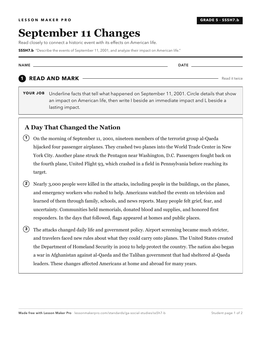 Preview of the SS5H7.b printable worksheet