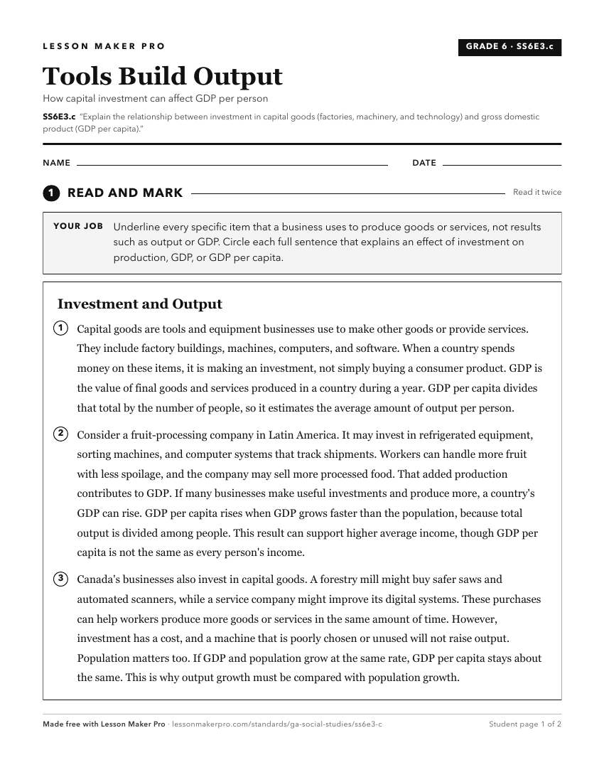 Preview of the SS6E3.c printable worksheet