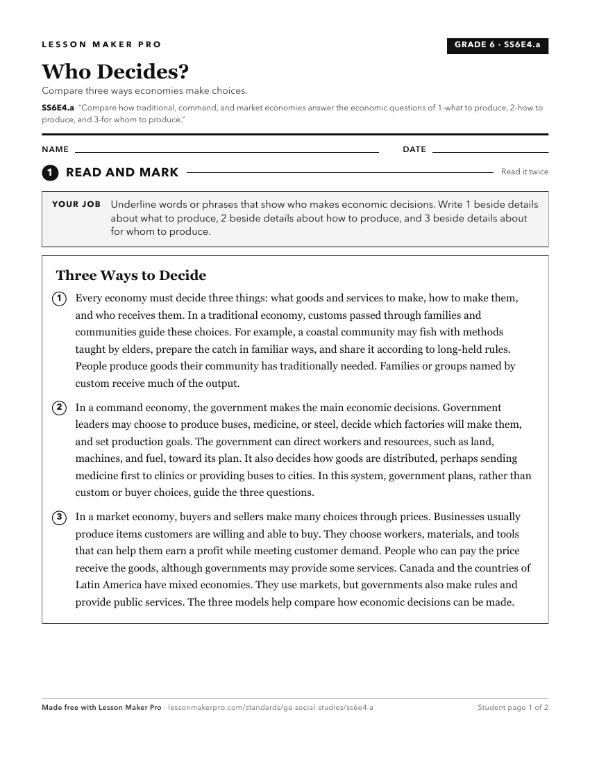 Preview of the SS6E4.a printable worksheet