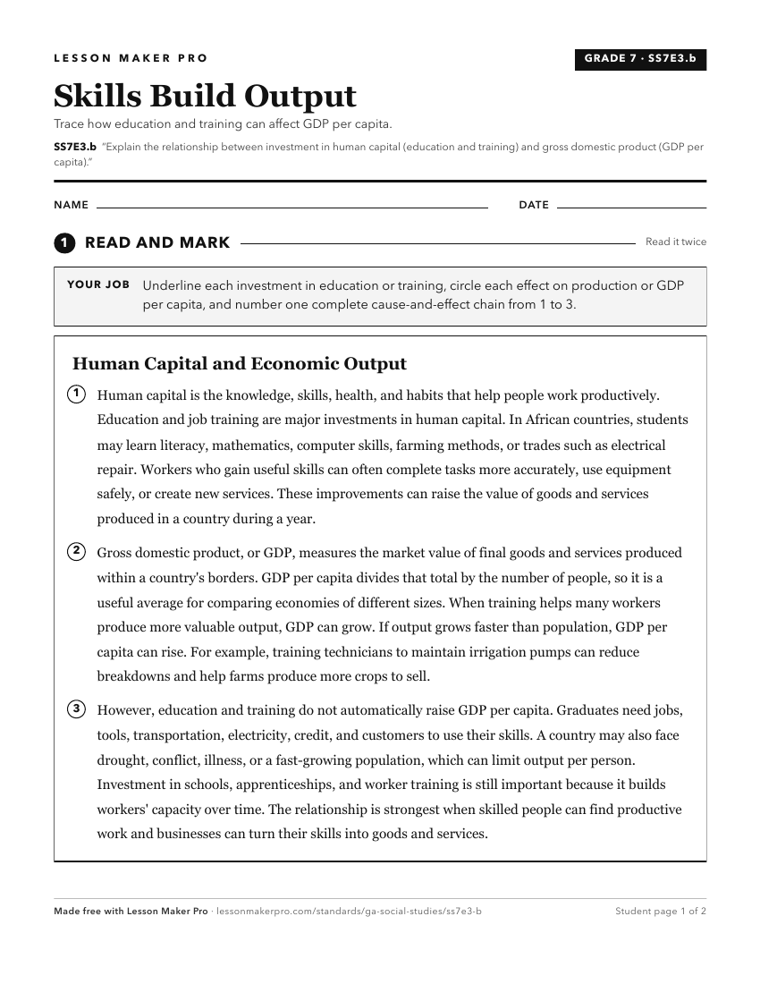 Preview of the SS7E3.b printable worksheet