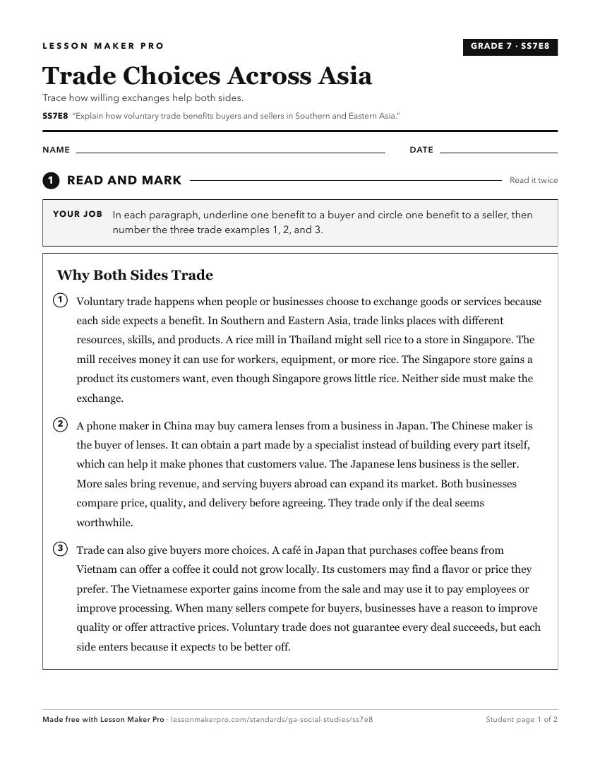 Preview of the SS7E8 printable worksheet