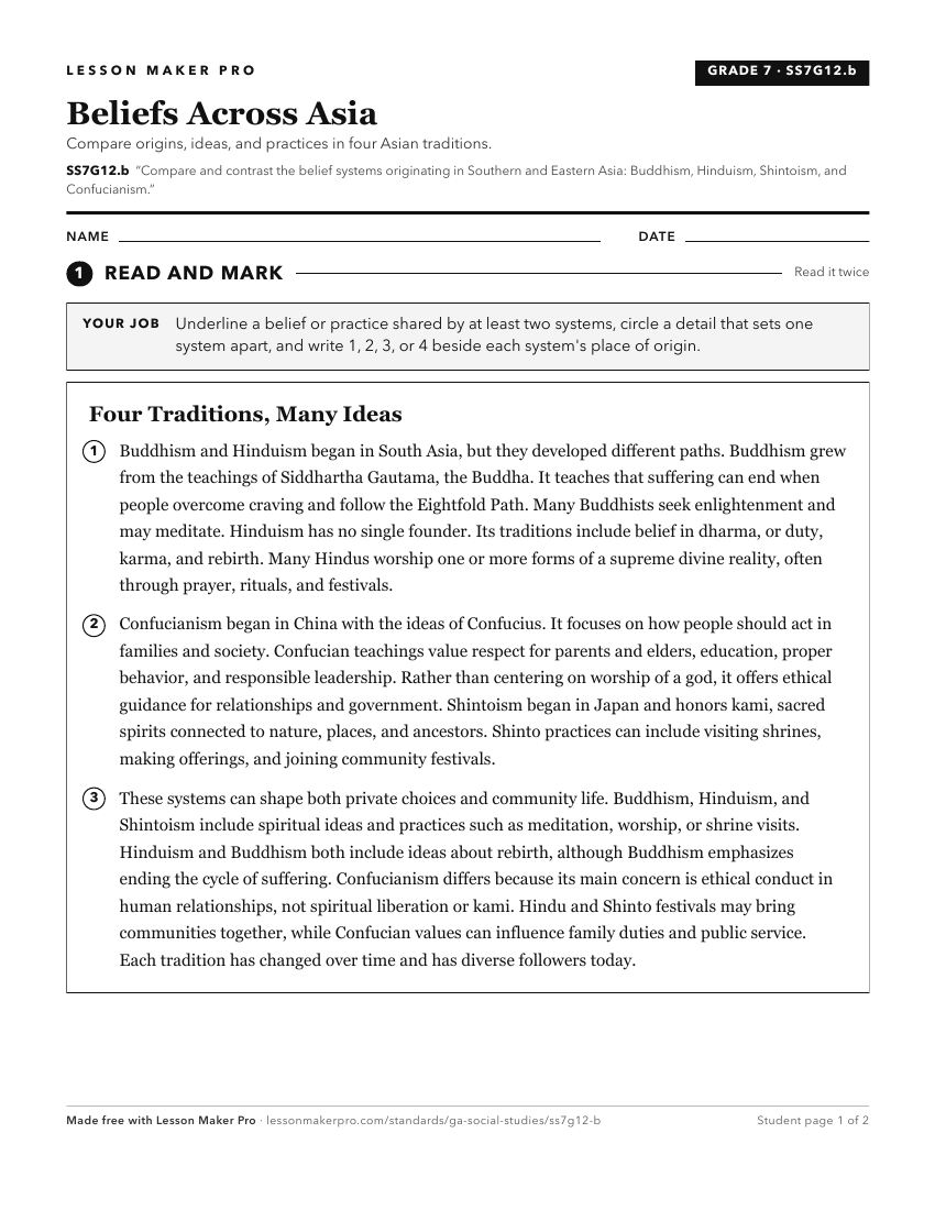 Preview of the SS7G12.b printable worksheet