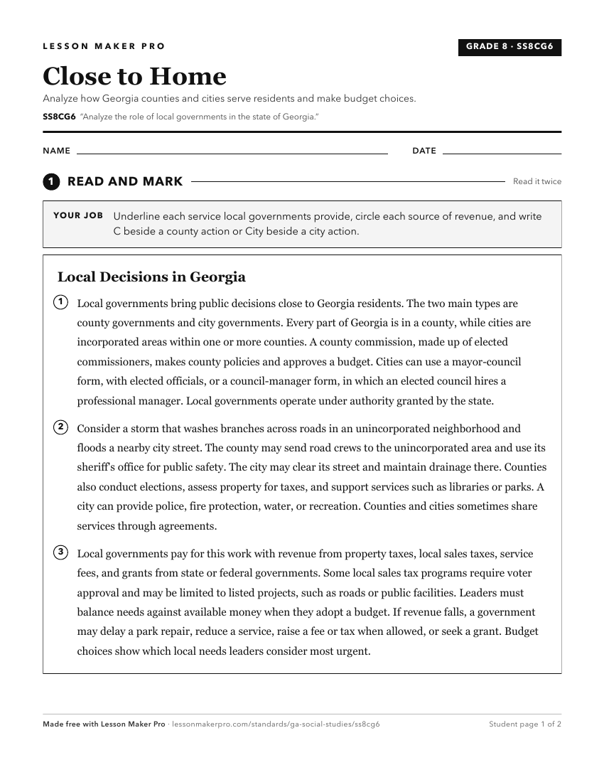 Preview of the SS8CG6 printable worksheet
