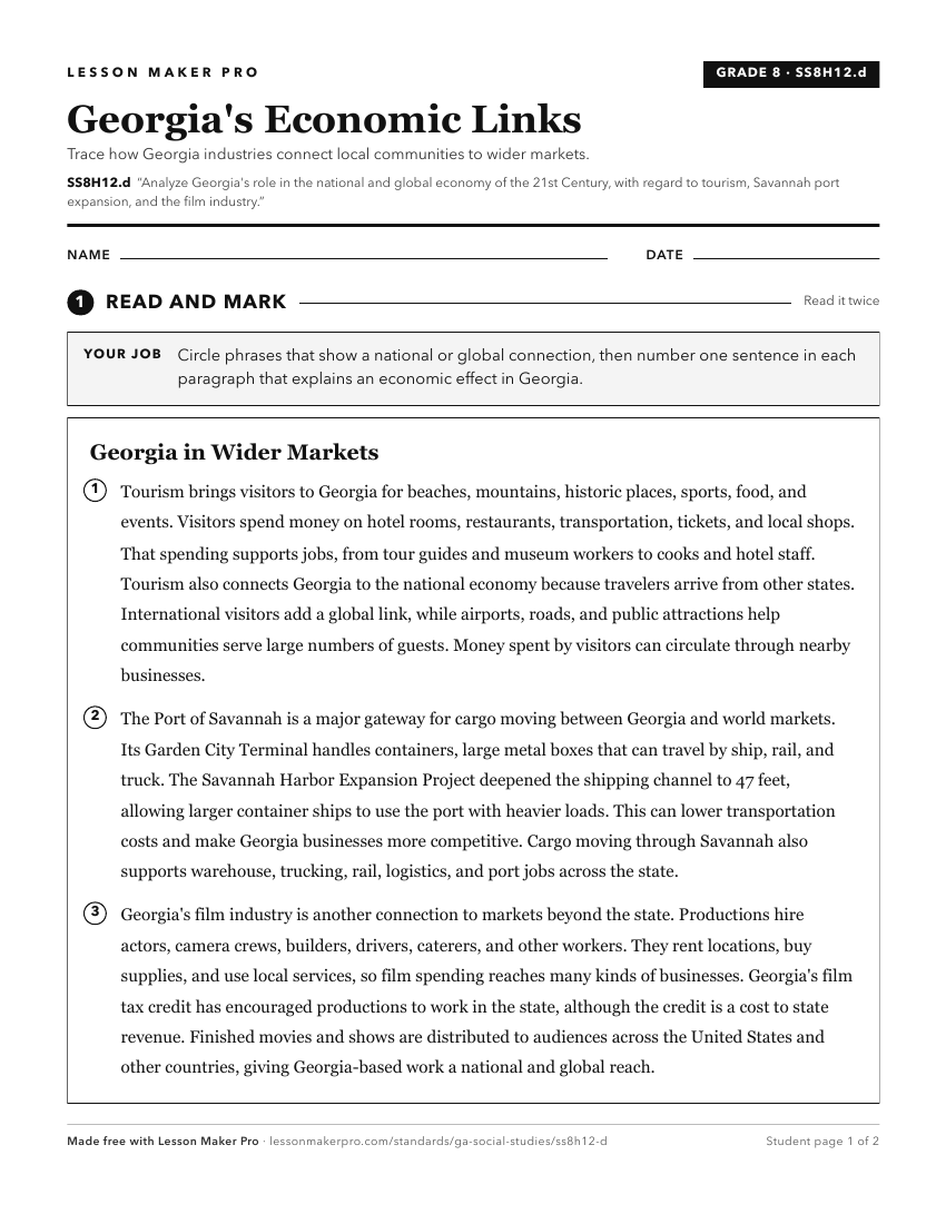 Preview of the SS8H12.d printable worksheet