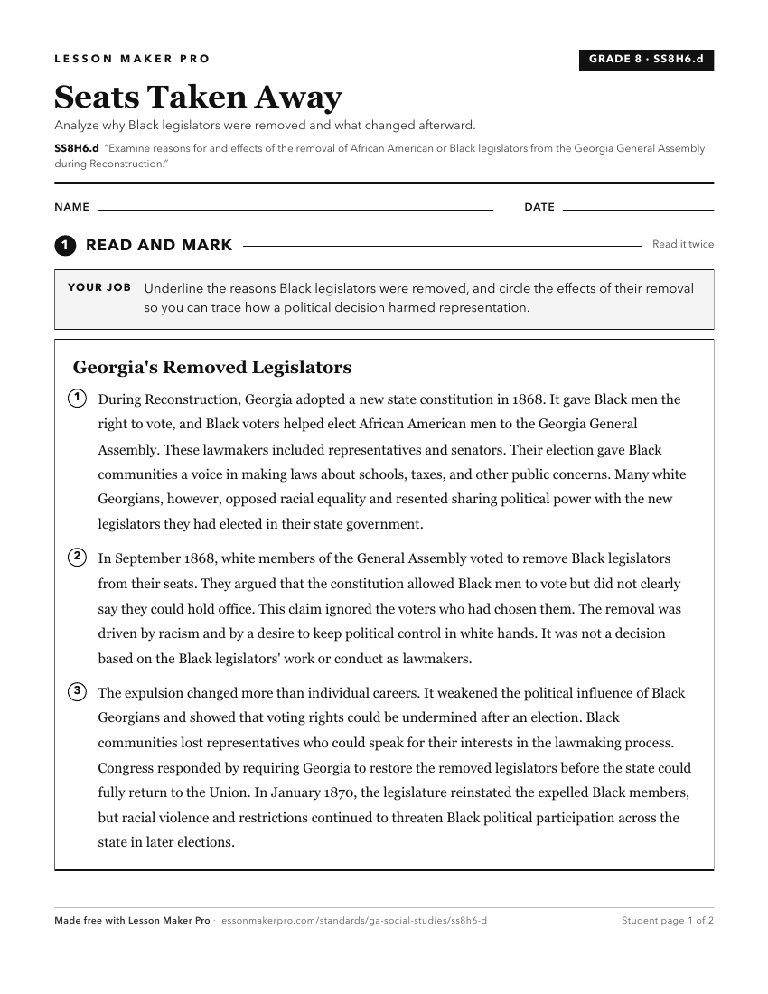 Preview of the SS8H6.d printable worksheet