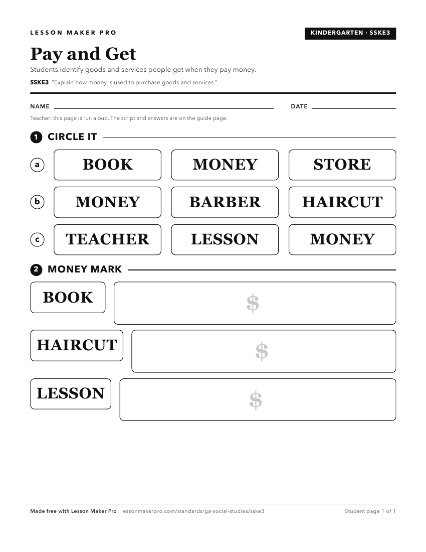 Preview of the SSKE3 printable worksheet
