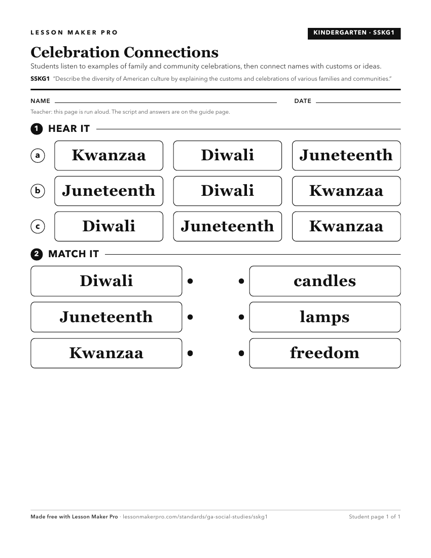 Preview of the SSKG1 printable worksheet