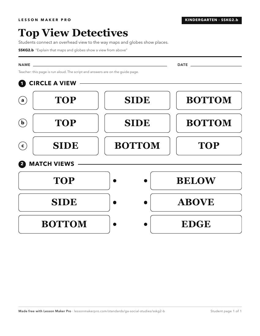 Preview of the SSKG2.b printable worksheet
