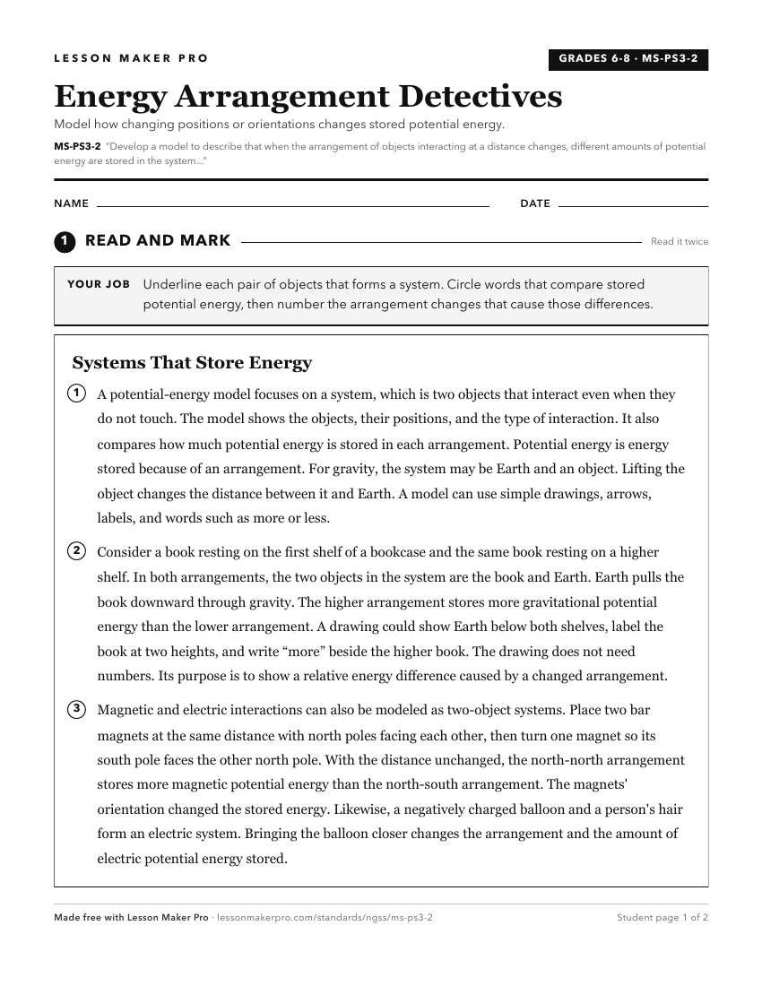 Preview of the MS-PS3-2 printable worksheet