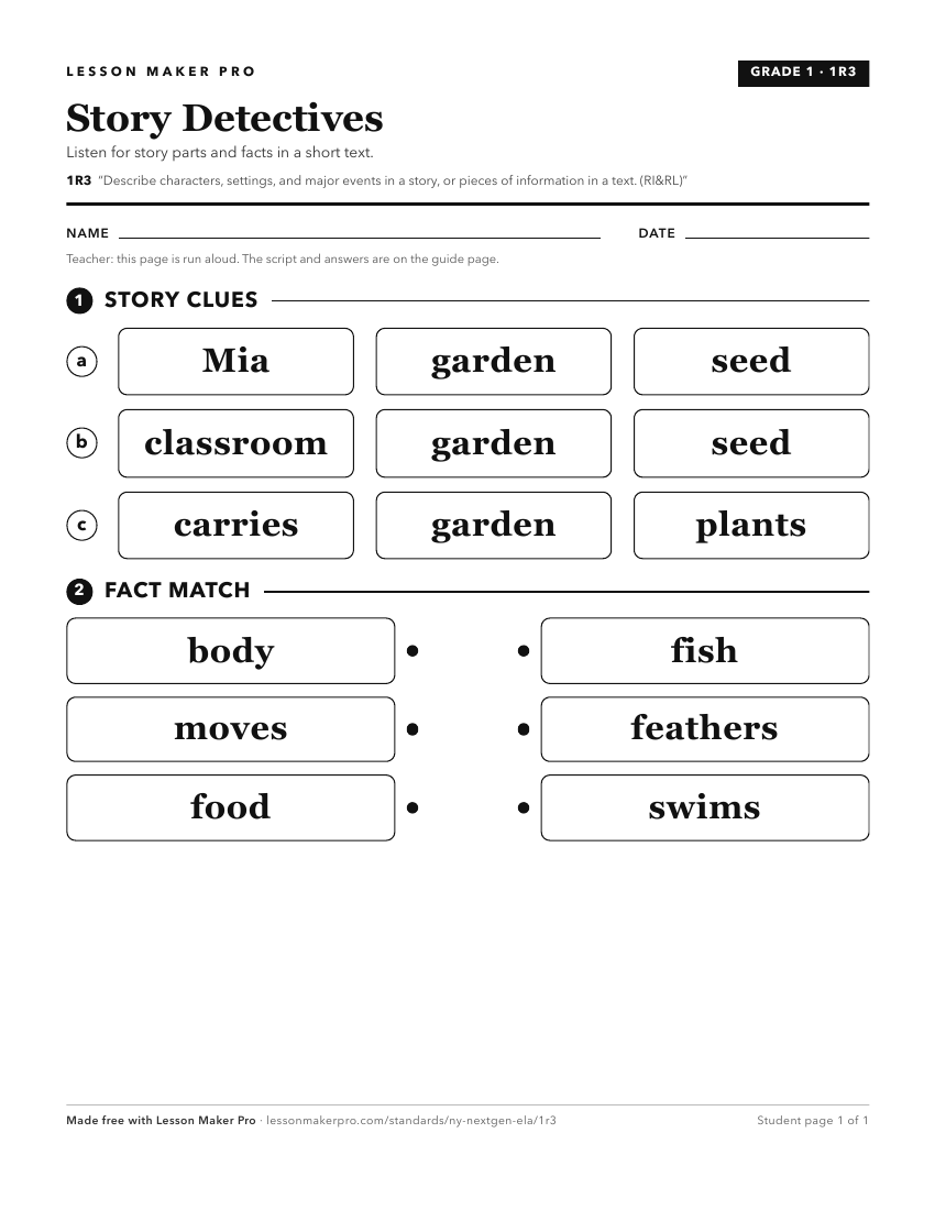 Preview of the 1R3 printable worksheet