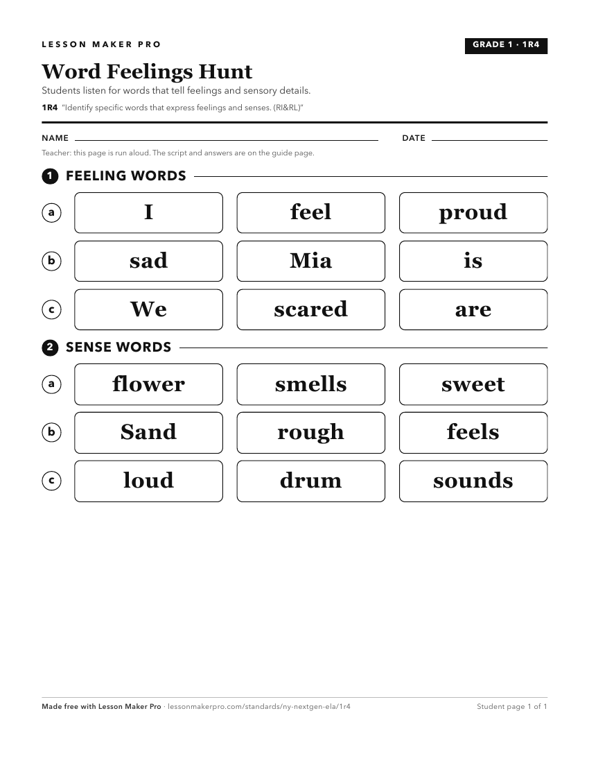 Preview of the 1R4 printable worksheet
