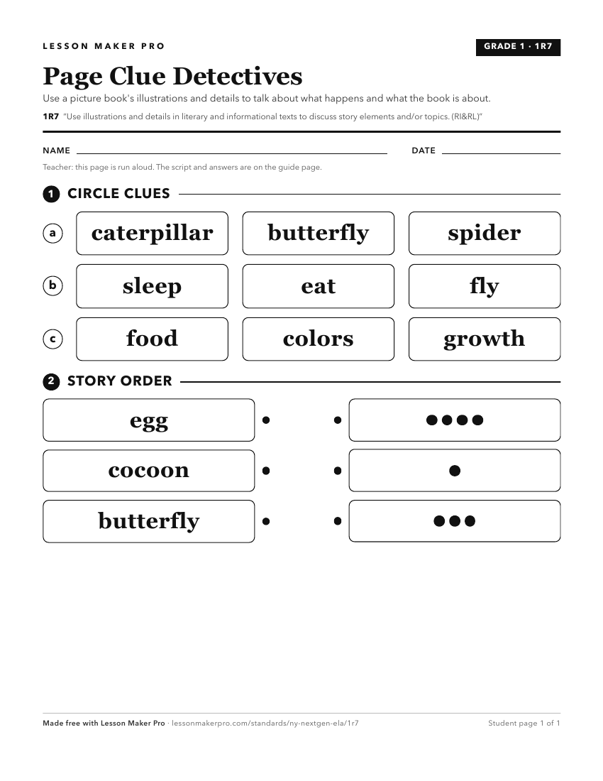 Preview of the 1R7 printable worksheet