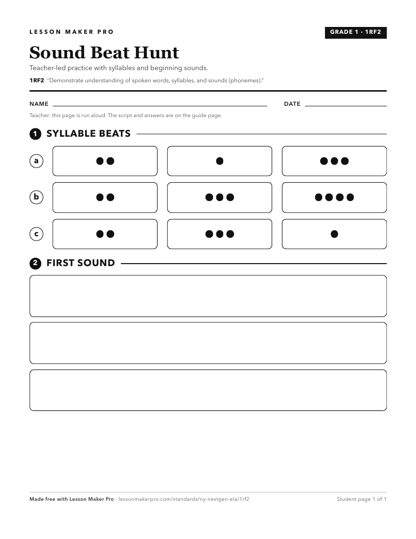 Preview of the 1RF2 printable worksheet