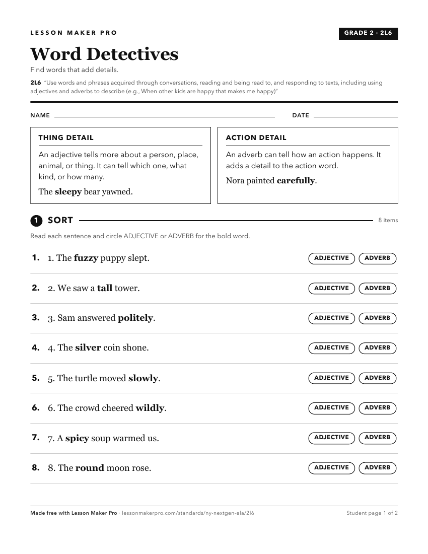 Preview of the 2L6 printable worksheet