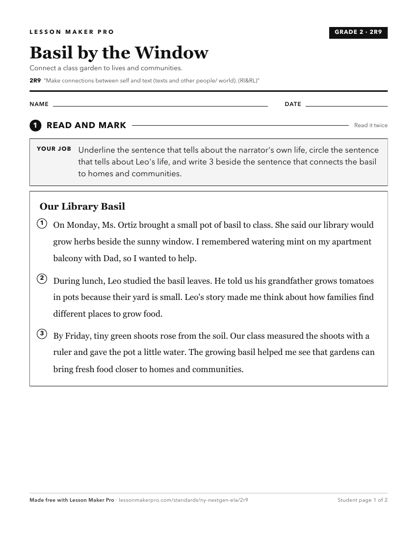 Preview of the 2R9 printable worksheet