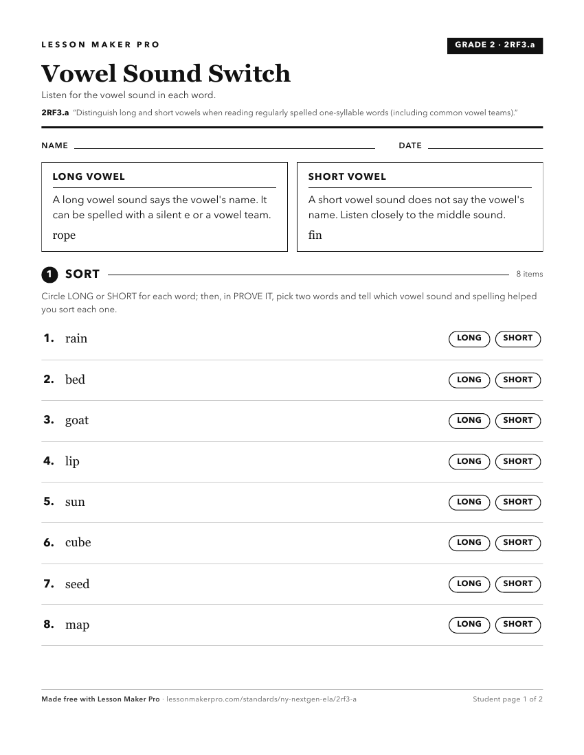 Preview of the 2RF3.a printable worksheet