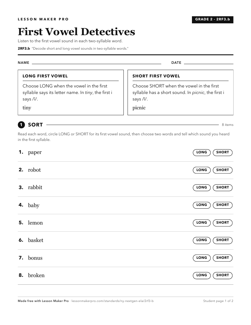 Preview of the 2RF3.b printable worksheet