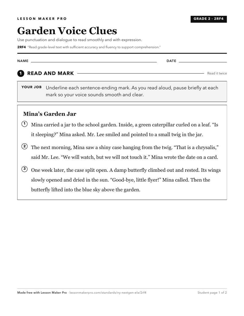 Preview of the 2RF4 printable worksheet
