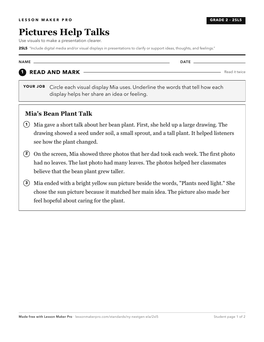 Preview of the 2SL5 printable worksheet