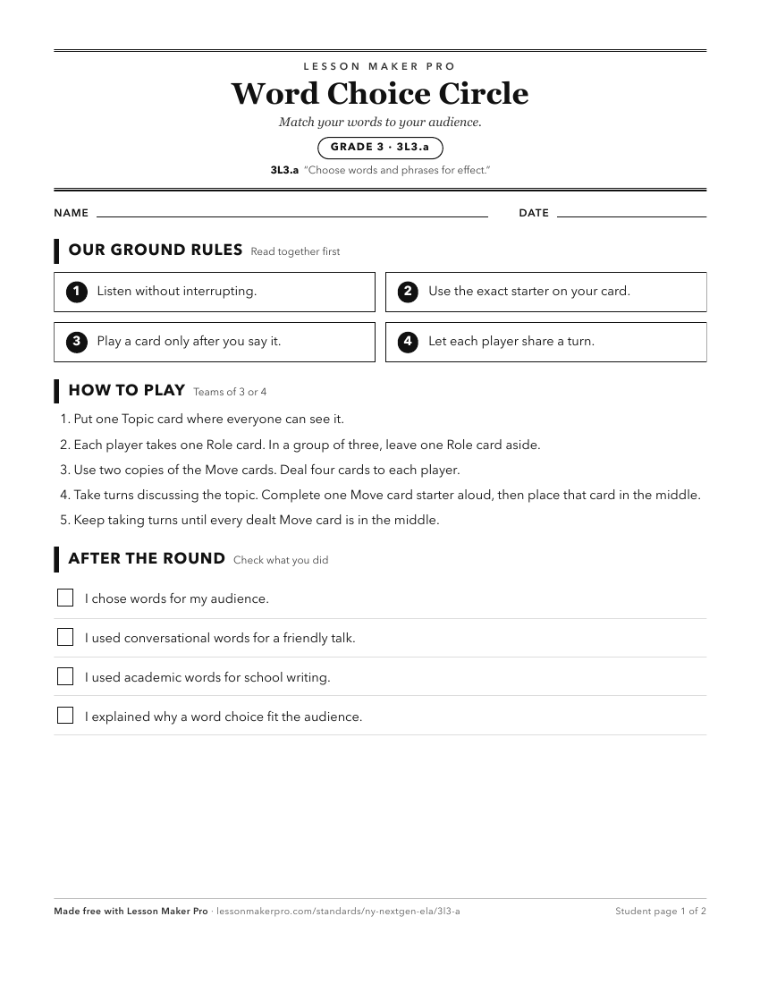 Preview of the 3L3.a printable worksheet