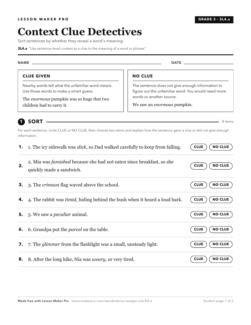 Preview of the 3L4.a printable worksheet