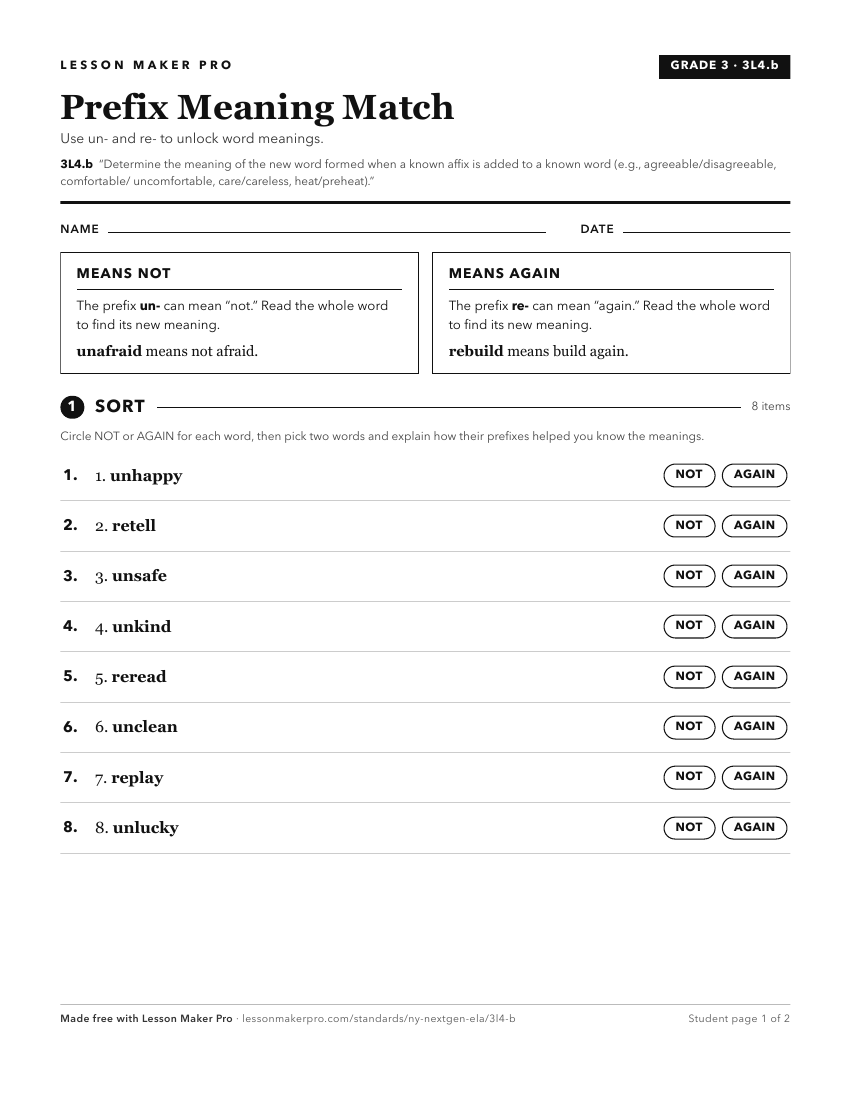 Preview of the 3L4.b printable worksheet